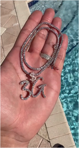 Nuevo Collar con Colgante de Letra Personalizada Iced Out, Cadena Chapada en Oro Estilo Hip Hop, Joyería de Moissanita, Collar con Nombre Personalizado - Product Image 4