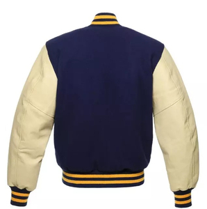 New Men Premium Wool and <b>Leather</b> Sleeves Men Basketball Bomber Varsity <b>Jacket</b> High Quality <b>Jacket</b> For Men - Product Image 2