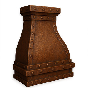 Campana Extractora de Cobre Puro de Alta Demanda para Chimenea, Montada en Pared, Estilo Industrial Rústico, para Uso Doméstico - Product Image 1