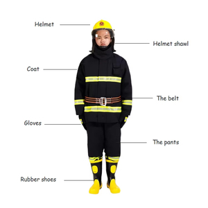 Uniforme de Trabajo Ignífugo para Hombre, Traje de Seguridad Reflectante de Poliéster para Bomberos - Product Image 2