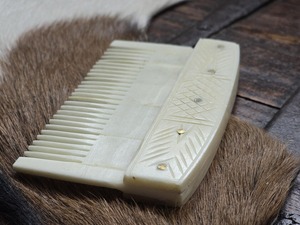 Peigne en os viking médiéval de qualité supérieure, fait main, réplique authentique, cadeau pour reconstitution historique nordique LARP - Product Image 4