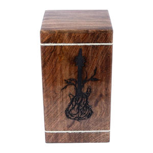 Fabricant indien d'urne de crémation en bois de manguier urnes en bois de qualité supérieure pour cendres chiens chats urne de columbarium boîte exportateur en gros - Product Image 3