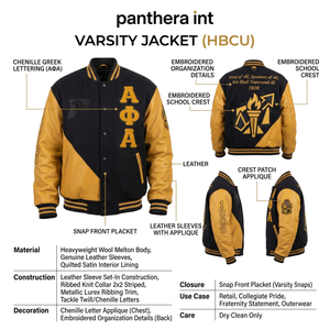 Blouson universitaire personnalisé pour homme en laine véritable et cuir, color-block, pour fraternité, streetwear, vente en gros OEM - Product Image 5