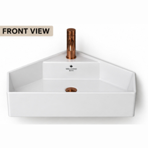 Lavabo de Cerámica Moderno para Baño, Montado en la Pared, con Grifo de un Solo Orificio, Fácil de Limpiar, Ecológico, Capacidad de 9L, Sanitario, para Hospital u Hotel - Product Image 4