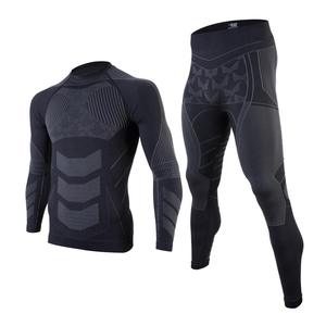 Nouveautés : Ensemble haut à manches longues et leggings sans coutures, léger et à séchage rapide, pour femmes et hommes, vêtements de sport pour la gym et le fitness - Product Image 5
