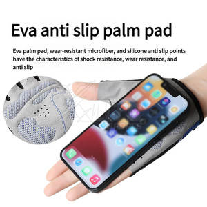 Gants de cyclisme mi-doigts antidérapants avec rembourrage doux, respirants et légers, compatibles écran tactile, unisexe pour le cyclisme - Product Image 6