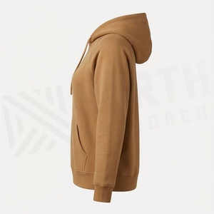Custom Women Oversized Hoodie 340gsm Cotton <b>Sweatshirt</b> Pullover Blank <b>Plain</b> Plus Size With Embroidery Premium Tops - Product Image 3