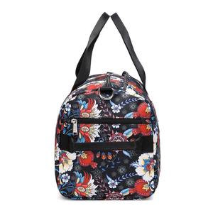 Wholesale Large Capacity Travel Luggage Duffle <b>Bag</b> Gym Sublimation Digital Printing Duffle <b>Bag</b> Floral pink Duffle <b>Bag</b> - Product Image 5