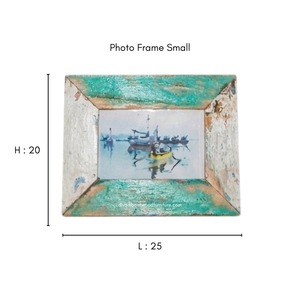 Handcrafted Photo <b>Frame</b> Eco-Friendly Reclaimed Boat Wood Original Color for <b>Wall</b> Home Decoration Living Room Bedroom Wholesale - Product Image 2
