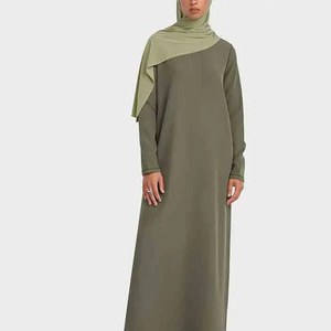 Quick Dry Breathable Ladies Abayas Long Sleeves Top Quality <b>Abaya</b> Wholesale Muslim Ladies <b>Abaya</b> in Solid Color OEM Services - Product Image 3