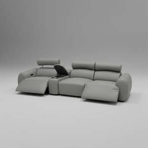 Sofá Eléctrico de Cuero Marciano, Muebles Modernos de Lujo para el Hogar - Product Image 1