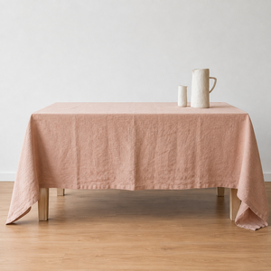 Mantel de Mesa Cuadrado Moderno de Lino Gris Ecológico de Alta Calidad, Hecho a Mano, Personalizable, Suave, Texturizado y Lavable para Uso Doméstico - Product Image 3