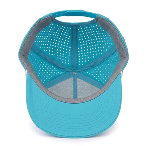หมวกเบสบอลแบบปรับได้พร้อมรูระบายอากาศด้วยเลเซอร์ สำหรับกีฬา กอล์ฟ ควบคุมความชื้น รับผลิตโลโก้ OEM - Product Image 4