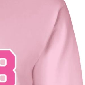 Camiseta de manga larga rosa para mujer con estampado gráfico AKA 1908, cuello redondo, top informal, ropa suave y cómoda para el día a día, moda - Product Image 4
