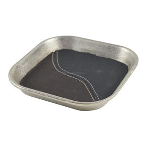 Bandeja metálica de aluminio para decoración del hogar, bandeja decorativa para fiestas, bodas y festivas - Product Image 1