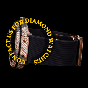 Montre pour homme au design attrayant, plaquée or, avec diamants Moissanite, cadran semi-serti et luxe, disponible au meilleur prix. - Product Image 2