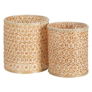 Cestas de Bambú al por Mayor para Almacenamiento en el Hogar y Jardín, Contenedores Tejidos para Organización de Cocina, Cestas Grandes para Ropa y Artículos del Hogar - Product Image 1