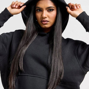 Conjunto Deportivo Extra Grande para Mujer, Sudadera con Capucha y Pantalones Deportivos Holgados de Poliéster/Algodón, Transpirables y Resistentes - Product Image 4