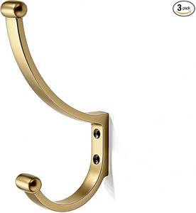 Modern <b>wall</b> accessory home decor accessory wooden <b>wall</b> peg brass <b>wall</b> peg utility hook space saving hook luxury hardware - Product Image 1