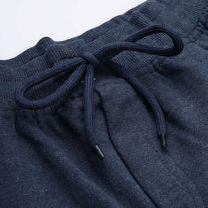 Ensemble de survêtement bleu marine pour homme avec sweat-shirt à fermeture éclair intégrale, col montant, en molleton bouclette, et pantalon de jogging décontracté respirant pour l'automne - Product Image 5