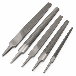 Kit de 5 limes en acier inoxydable T12, lime à main plate, outil de fabrication de bijoux, lime triangulaire, outil de travail du bois DIY ZETOMEDPRO - Product Image 1