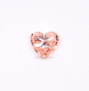 เพชร OM GEMS 1.00 กะรัต รูปหัวใจสีชมพู เจาะด้วยเลเซอร์ ได้รับการรับรองจาก IGI สำหรับทำเครื่องประดับ เพชรสีแฟนซี เพชรแล็บ - Product Image 2