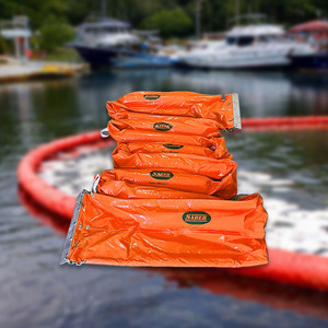 Bâche flottante industrielle en PVC pour la récupération des déversements d'hydrocarbures en mer, pour la réponse aux déversements d'urgence en port et en haute mer - Product Image 1