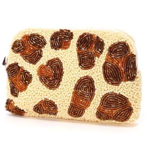 Porte-monnaie artisanal Ziyan en perles de verre avec fermeture éclair, motif signe de la paix, pochette détachable avec dragonne, style bohème - Product Image 2