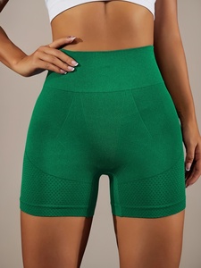 Shorts de yoga sans couture taille haute pour femme, compression et maintien, idéal pour la gym et les activités sportives - Product Image 1