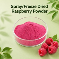 Polvo de Frambuesa Roja Pura, Natural, en Aerosol/Liofilizado, para Bebidas, Repostería y Aplicaciones Alimentarias