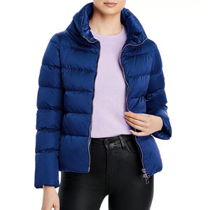 Manufacturer Women Solid Jackets Bubble Short Crop Coats Puff <b>Ladies</b> Coats Warm Winter Bomber Puffer Jackets for Women - Product Image 5