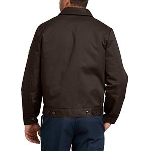 Wholesale Custom Windbreaker Jacket for <b>Men</b> 100% Cotton <b>Black</b> Canvas <b>Fleece</b> Long for Winter Season - Product Image 2