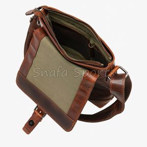 Sacs à bandoulière multifonctionnels en cuir, sacs messager décontractés pour hommes et femmes, entièrement confortables - Product Image 3