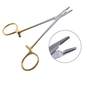 Tijeras Portaagujas de Acero Inoxidable Quirúrgico, Instrumentos Quirúrgicos Manuales Ligeros para Disección - Product Image 1