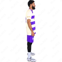 Maillot de football personnalisé à motif à carreaux, respirant, séchage rapide, unisexe, faible MOQ, délai de livraison 1 semaine, tailles personnalisées