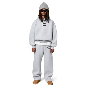 Conjunto de Sudadera y Pantalones Oversize de Algodón 100% Personalizado para Invierno, Estilo Urbano, Unisex, de Alta Calidad - Product Image 5