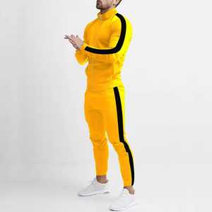 Ensemble de survêtement polaire à capuche pour homme, écologique, séchage rapide, avec cordon de serrage, respirant, 100 % coton, coupe classique, côtés zippés - Product Image 5