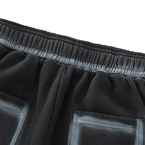 กางเกงวอร์มทรงตรงสไตล์สตรีท ล้างสีแบบแอซิด 350GSM ผ้าฟลีซ มีเชือกผูก เอวสม็อค พิมพ์ลายลำลอง สำหรับผู้ชาย เหมาะกับกิจกรรมกลางแจ้งและเล่นกีฬา - Product Image 6