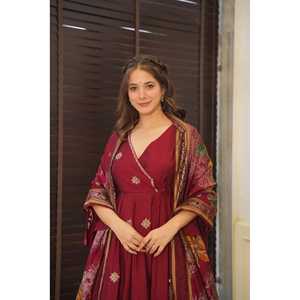 Divine Anarkali Style Plazzo Costume Ensemble pour femmes Ensembles pour femmes-148 - Product Image 3