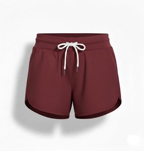 Pantalones Cortos Deportivos de Verano para Mujer 2026, Ligeros, Transpirables, para Gimnasio y Running, de Lona Tejida con Cintura Elástica y Borde Crudo - Product Image 6