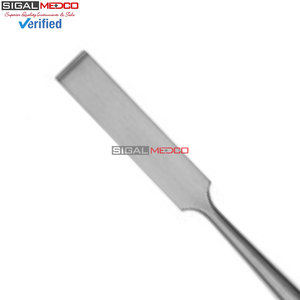 Ciseau chirurgical orthopédique droit en acier inoxydable de 9-1/2 pouces (13 mm), instrument médical réutilisable pour la chirurgie osseuse - Product Image 2