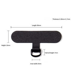 Dragonne universelle en nylon durable pour téléphone, anti-perte et anti-chute, avec boucle métallique, longueur de ligne 6 cm, support de badge - Product Image 2