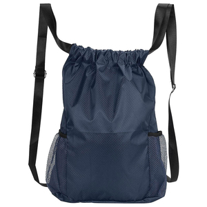 Custom Logo Drawstring Bag Durable Polyester Gym Bag <b>Backpack</b> OEM Manufacturer Supplier - Product Image 1