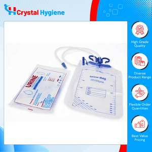 Sac de drainage urinaire stérile Crysto Drain anti-reflux à connecteur étagé, le plus vendu, pour la collecte et le drainage de l'urine - Product Image 3