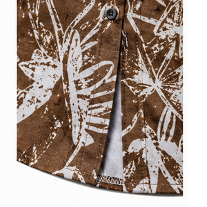 Camisa Casual Floral para Hombre con Costuras Premium, Tela Transpirable y Ajuste Cómodo para Uso Diario y Moda Festiva - Product Image 5