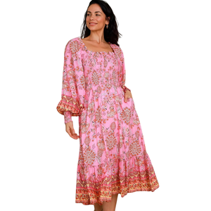 Vestido Maxi de Manga Abullonada para Mujer, Elegante para el Verano - Product Image 3