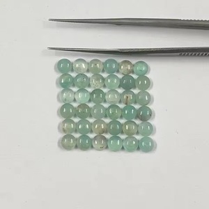 Pulsera de Piedras Semipreciosas de Aquaprase Verde Natural Calibradas de Grado AAA, Redondas, Cabujón, de 4mm, 6mm, 8mm, 10mm, Venta al por Mayor - Product Image 5