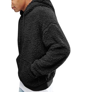 Sudadera con Capucha de Forro Polar Sherpa Cálida para Hombre y Mujer, Sudadera con Cremallera y Capucha de Felpa Suave Personalizada para Invierno, Proveedor de Ropa Casual Urbana - Product Image 2