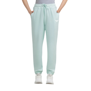 Pantalon de jogging vert menthe pour femme, taille haute, mélange de coton, taille élastique, décontracté, confortable, pour tous les jours - Product Image 1