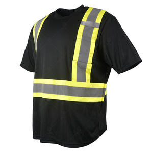 T-shirts à manches longues en coton respirant, haute visibilité, réfléchissants, personnalisés, unisexes - ANSI Classe 1 EN ISO 20471, tricotés - Product Image 2